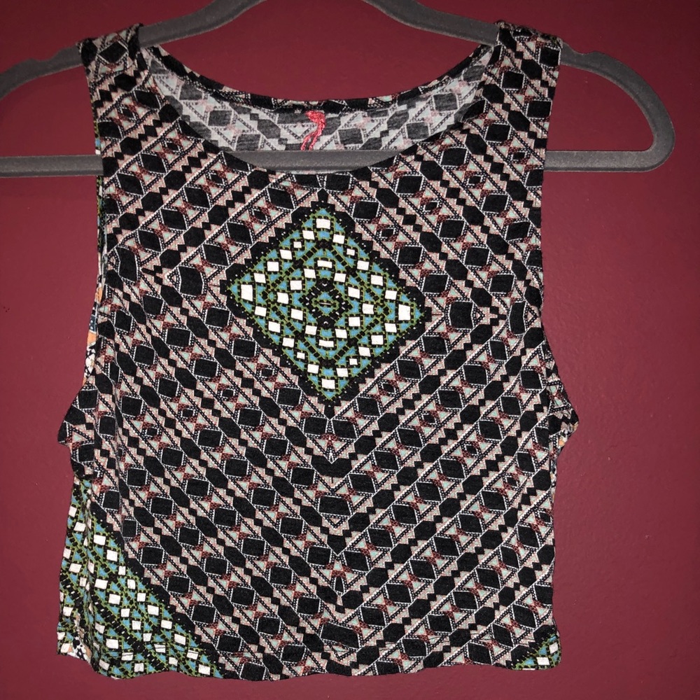 Printed crop top